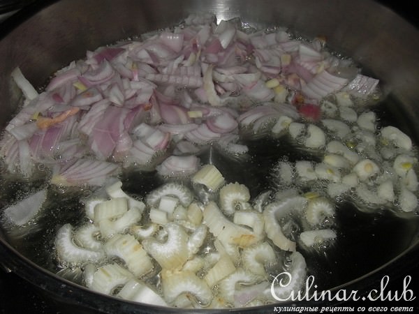 Паста с белыми грибами и брюссельской капустой