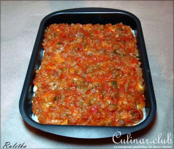 Каннеллони, фаршированные лососем.