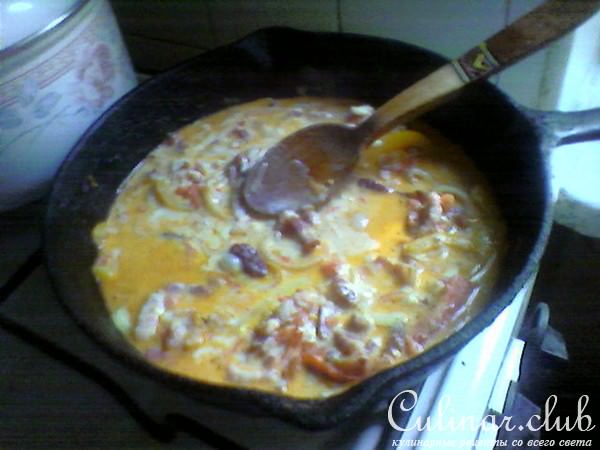 Паста с грудинкой