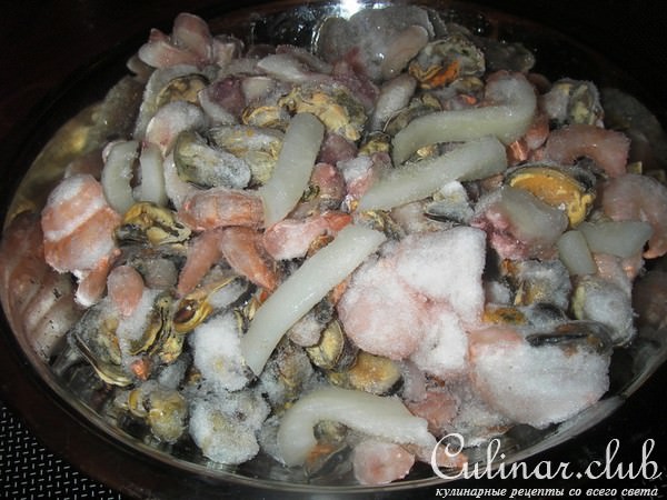 Паста с фенхелем и морепродуктами