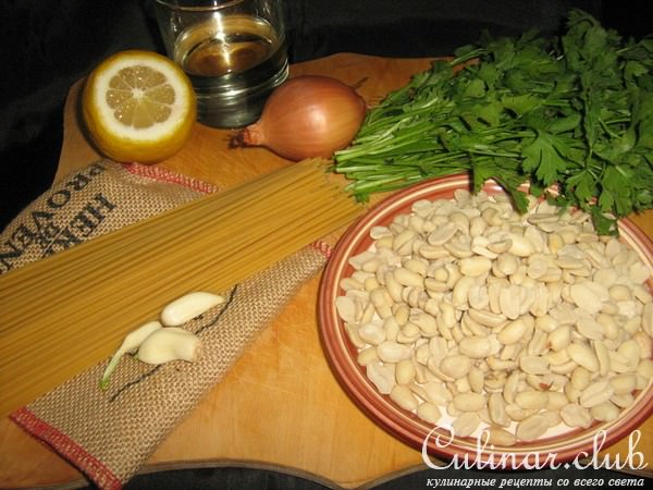 Спагетти с "холодным" соусом.