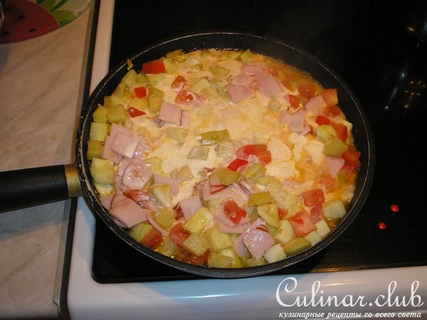 Макароны с кабачками в сливочном соусе