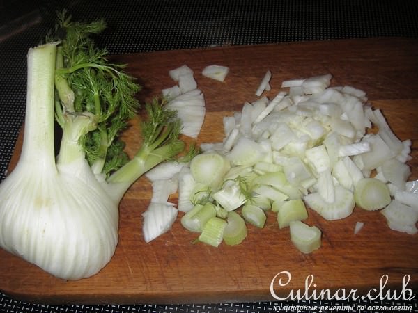 Паста с фенхелем и морепродуктами