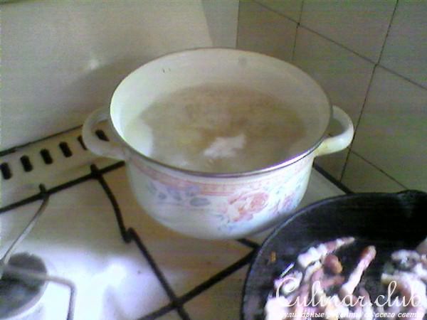 Паста с грудинкой