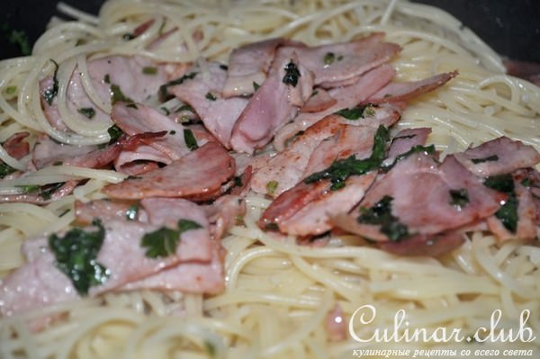 Spaghettini n.3 под беконом