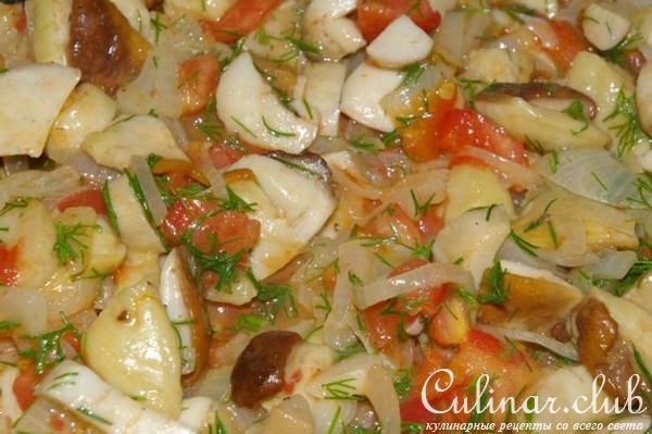 Каннеллони с белыми грибами "Затмение"