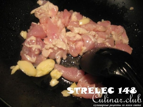 Спагетти с Сёмгой и Курицей + соус