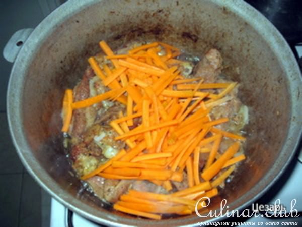 Мясо индейки с овощами.