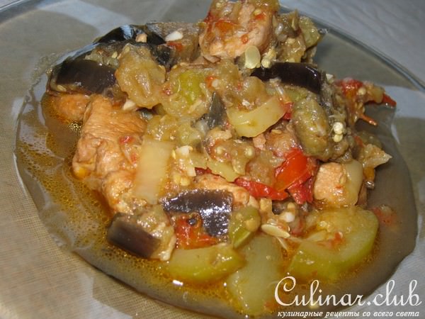 Соте из курицы с овощами