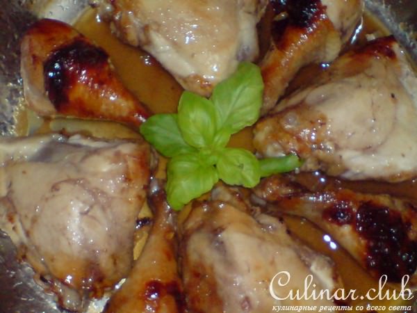 Глазированные куриные окорочка