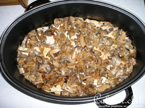 Курица с грибами