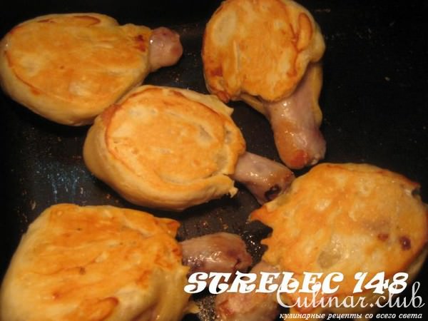 Куриные ножки в мешочках.