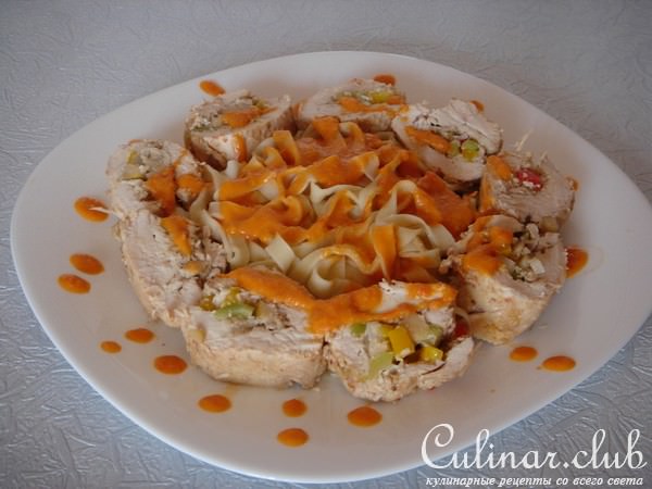 Куриная грудка фаршированная