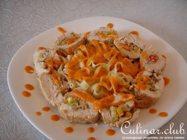 Куриная грудка фаршированная