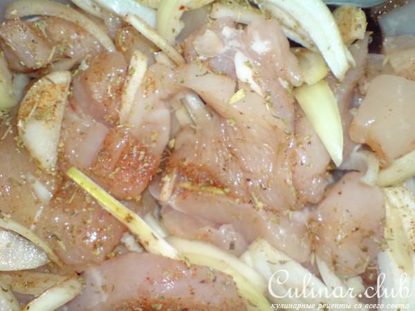 Мясо индейки с брынзой по-гречески