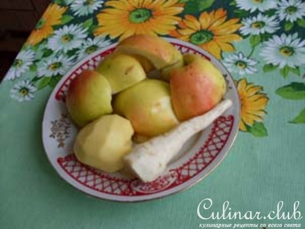 Куриные бедрышки с яблочным пюре