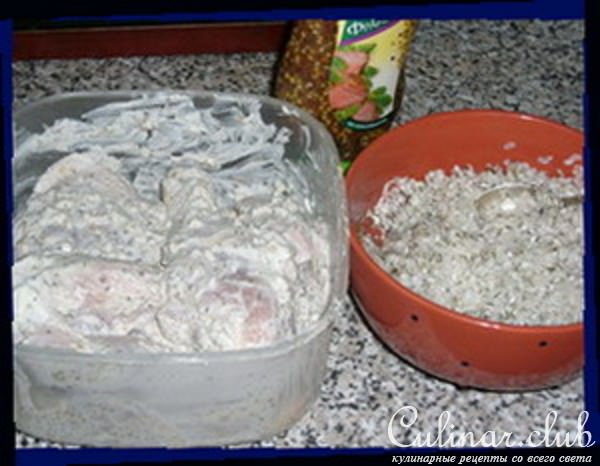 Курочка с рисом в рукаве на французский манер