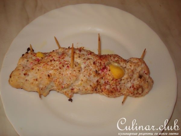 Куриные роллы с морковной лапшой