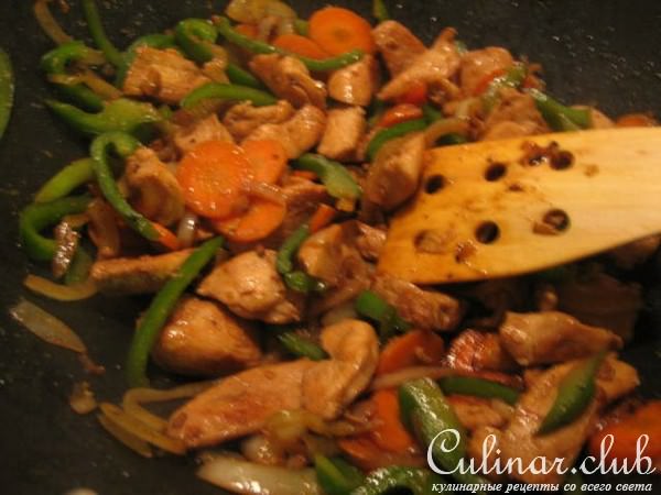 Курица по-китайски в кисло-сладком соусе