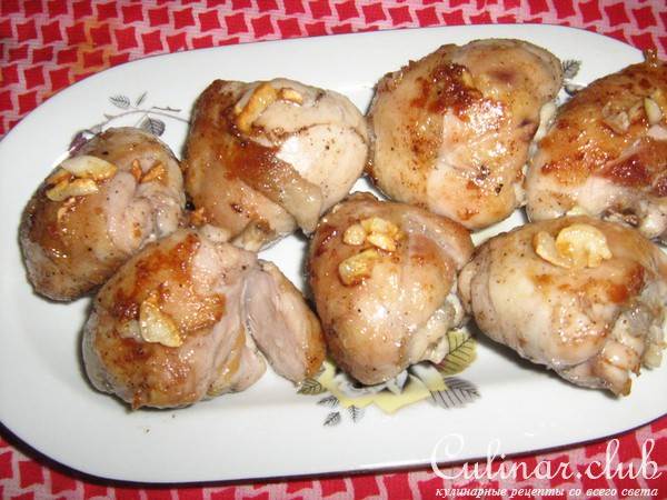Куриная голень,жареная.