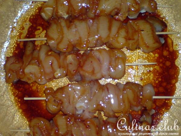 Брошет из куриной грудинки