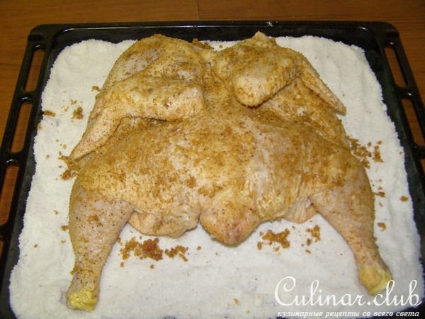 Курочка на соли (мой вариант)