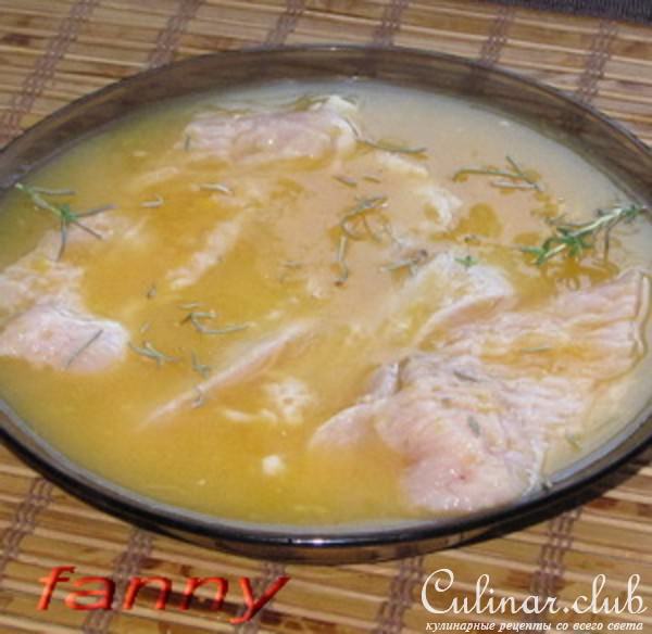 Индейка в беконе с апельсиновым соусом