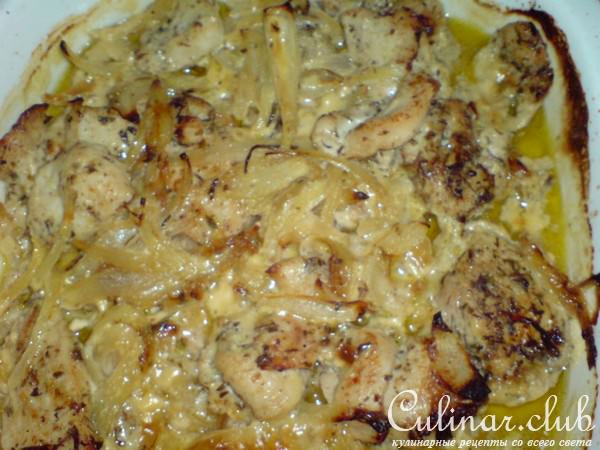 Мясо индейки с брынзой по-гречески