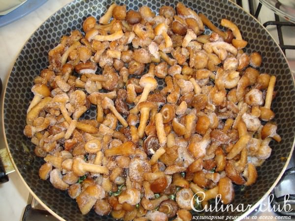 Лазанья с Жульеном из курицы и грибов