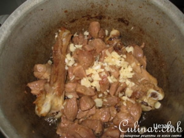 Мясо индейки с овощами.