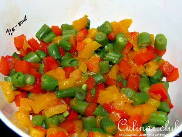 Куриные котлеты с овощами "Самоцветы"