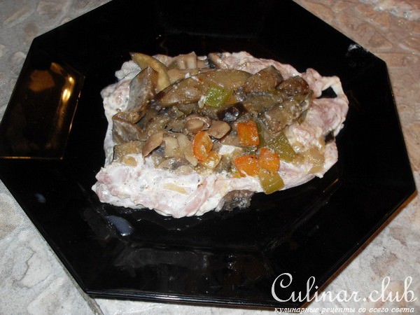 Фаршированная курица (вариант подачи Nr. 1)