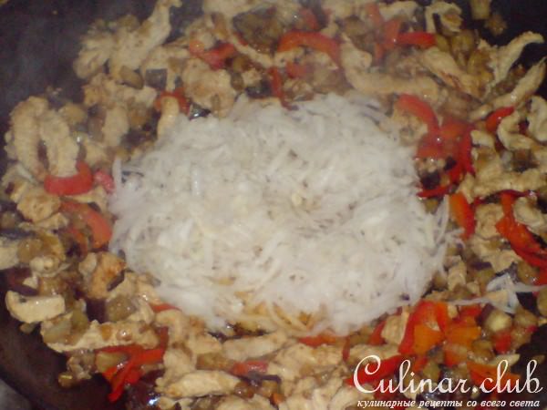 Мясо-овощное ассорти в воке(вариант)