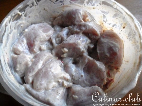Куриные шашлычки в йогуртовом маринаде