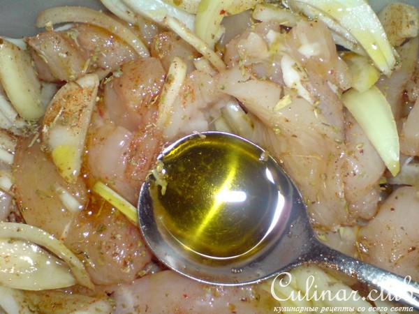 Мясо индейки с брынзой по-гречески