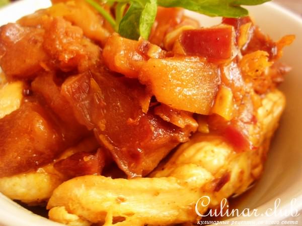 Курица с чатни из слив. ФМ « Моя иллюстрация к рецепту».