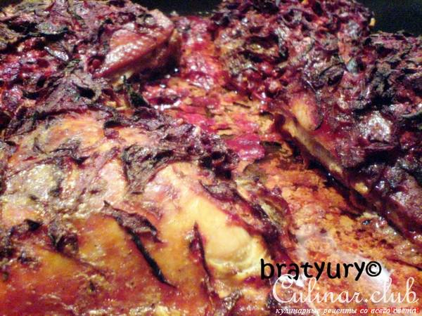 Красная курица, она же "Purple chicken" - рецепт для моего друга elitna