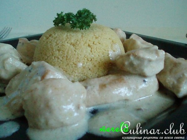 Курочка в сливках с кардамоном