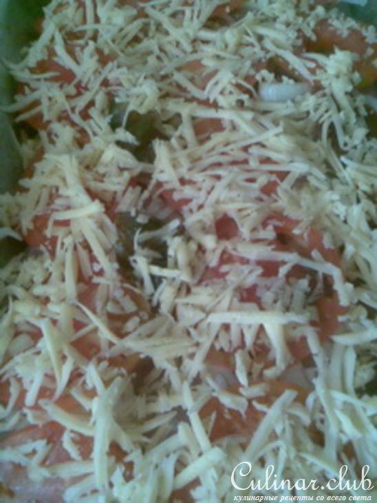 Картошка с курицей под помидорами