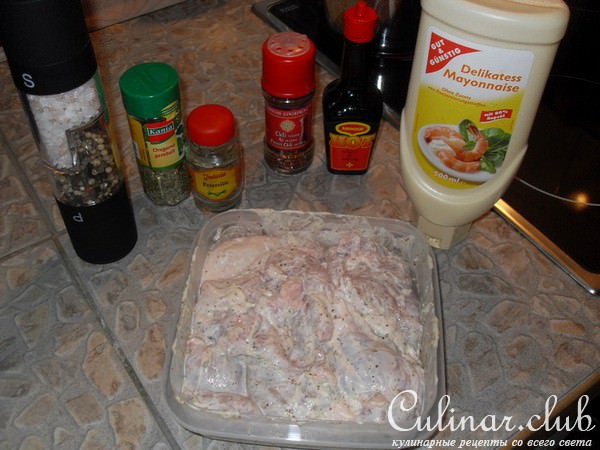 Фаршированная курица (вариант подачи Nr. 1)