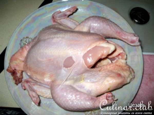 Курица запёчённая.