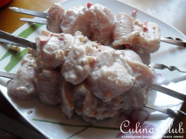 Куриные шашлычки в йогуртовом маринаде