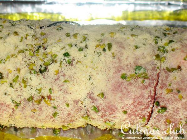 Куриные рулетики в фисташковой корочке (Rollata in crosta di pistacchi)