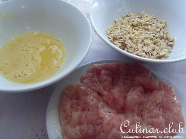 Отбивные в ореховой панировке с овощами.( в азиатском стиле)