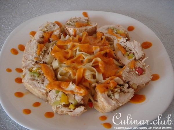 Куриная грудка фаршированная