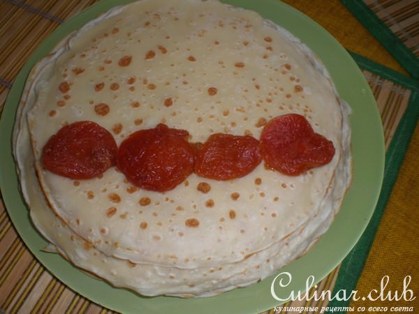 Утка фаршированная блинами и сухофруктами
