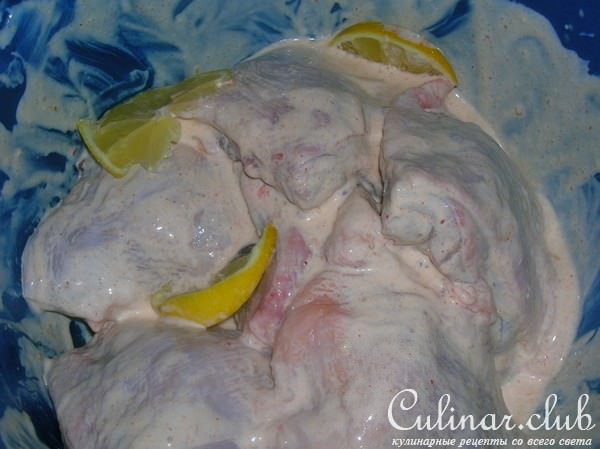 Одомашненная курица с диким рисом ( или курица в чесночных сухарях)