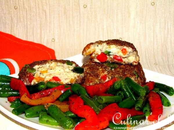 Куриные котлеты с овощами "Самоцветы"
