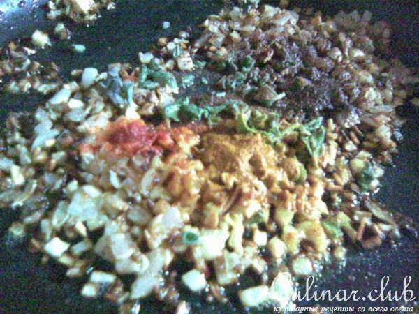 Кукурузно-печеночная начинка для курицы (или индейки) на Рождество. Фаршированная курица серия №2.