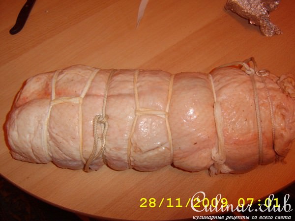 Рулет из птицы.